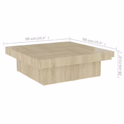 vidaXL Coffee Table Couch Table Hall End Center Accent Table Engineered Wood - sonoma oak