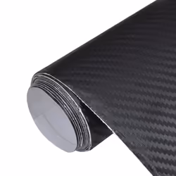 vidaXL Car Film Matt 3D Water-Resistant Wrap Sticker Sheet Protection Film - black, 100 x 150 cm/ 1 pcs