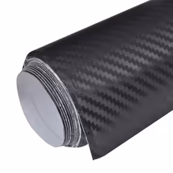 vidaXL Car Film Matt 3D Water-Resistant Wrap Sticker Sheet Protection Film - black, 100 x 150 cm + 50 x 150 cm/ 2 pcs
