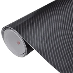 vidaXL Car Film Matt 4D Water-Resistant Film Sticker Sheet Protection Film - black, 100 x 150 cm/ 1 pcs