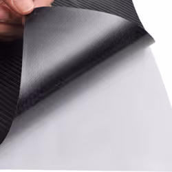 vidaXL Car Film Matt 4D Water-Resistant Film Sticker Sheet Protection Film - black, 100 x 150 cm/ 1 pcs - Additional view 5