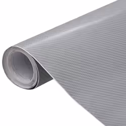 vidaXL Car Film Matt 4D Water-Resistant Film Sticker Sheet Protection Film - silver, 100 x 150 cm/ 1 pcs