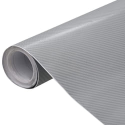 vidaXL Car Film Matt 4D Water-Resistant Film Sticker Sheet Protection Film - silver, 100 x 150 cm/ 1 pcs