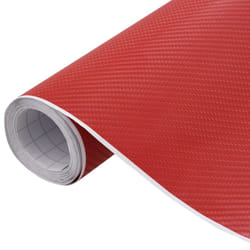 vidaXL Car Film Matt 4D Water-Resistant Film Sticker Sheet Protection Film - red, 100 x 150 cm/ 1 pcs