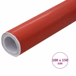 vidaXL Car Film Matt 4D Water-Resistant Film Sticker Sheet Protection Film - red, 100 x 150 cm/ 1 pcs