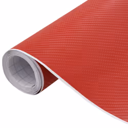 vidaXL Car Film Matt 4D Water-Resistant Film Sticker Sheet Protection Film - red, 100 x 150 cm + 50 x 150 cm/ 2 pcs