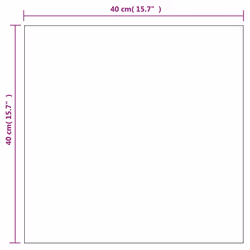 vidaXL Wall Mirror with LED Lights Square Glass Wall-Mounted Makeup Mirror - Additional view 3