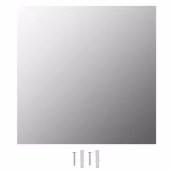 vidaXL Wall Mirror with LED Lights Square Glass Wall-Mounted Makeup Mirror - Additional view 6