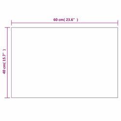 vidaXL Wall Mirror with LED Lights Rectangular Glass Home Wall-Mounted Mirror