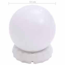 vidaXL Wall Mirror with LED Lights Round Glass Wall-Mounted Makeup Mirror - Additional view 5