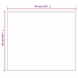 vidaXL Wall Frameless Mirror with LED Lights Rectangular Glass Makeup Mirror - Additional view 3
