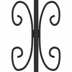 vidaXL Garden Fence with Spear Top Black Powder-coated Steel Fence Multi Sizes - 240 x 165 cm - Additional view 4