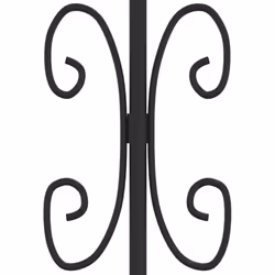 vidaXL Garden Fence with Spear Top Black Powder-coated Steel Fence Multi Sizes - 240 x 222 cm - Additional view 4