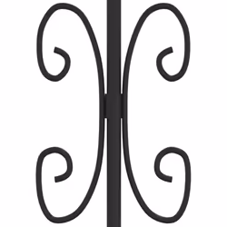 vidaXL Fence Gate with Spear Top Black Powder-coated Steel Fence Multi Sizes - 103 x 200 cm - Additional view 4