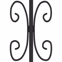 vidaXL Fence Gate with Spear Top Black Powder-coated Steel Fence Multi Sizes - 305 x 120 cm - Additional view 4