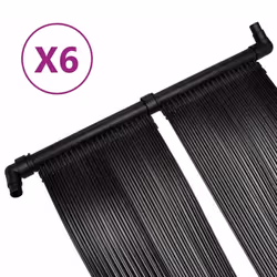 vidaXL 6x Solar Pool Heater Panel Swimming Pool Heating Mats Garden Outdoor