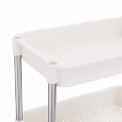 vidaXL 5-Tier Kitchen Trolley Iron and ABS Bathroom Serving Kart Multi Colours - white - Additional view 4