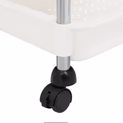 vidaXL 5-Tier Kitchen Trolley Iron and ABS Bathroom Serving Kart Multi Colours - white - Additional view 5