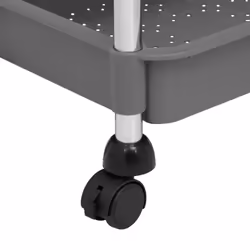 vidaXL 5-Tier Kitchen Trolley Iron and ABS Bathroom Serving Kart Multi Colours - grey - Additional view 5