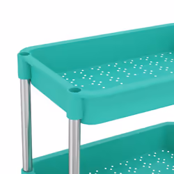 vidaXL 5-Tier Kitchen Trolley Turquoise Iron and ABS Bathroom Serving Kart - Additional view 5