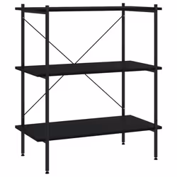 VidaXL 336339, Black, Steel, Wood, 800 mm, 400 mm, 920 mm