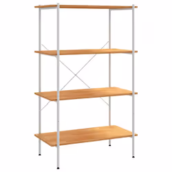 VidaXL 336346, Oak, White, Steel, Wood, 800 mm, 400 mm, 1300 mm