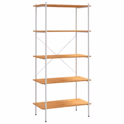 VidaXL 336350, Oak, White, Steel, Wood, 800 mm, 400 mm, 1630 mm