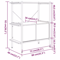 VidaXL 336351 living room bookcase - Additional view 6