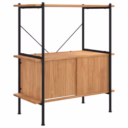 VidaXL 336353, Black, Brown, Steel, Wood, 15 kg, 50 kg, 800 mm