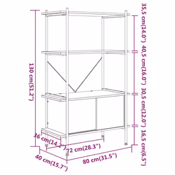 VidaXL 336355 living room bookcase - Additional view 6