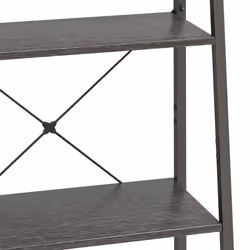 ) vidaXL Standing Shelf Storage Organiser Shelf Rack Ladder Shelf Bookshelf - Black, 56 x 35 x 140 cm (W x D x H - Additional view 5