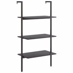 VidaXL 336381, Black, Steel, Wood, 640 mm, 350 mm, 1205 mm