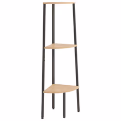 VidaXL 336388, Black, Brown, Steel, Wood, 10 kg, 40 kg, 455 mm