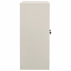 vidaXL Office Cabinet Light Grey Steel Home Filing File Storage Cabinet Locker