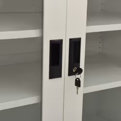 vidaXL Office Cabinet Light Grey Steel Home Filing File Storage Cabinet Locker - Additional view 5