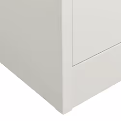 vidaXL Office Cabinet Light Grey Steel Home Filing File Storage Cabinet Locker