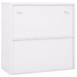 vidaXL Office Cabinet with Sliding Door White Steel File Side Storage Cabinet - Additional view 5