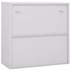 vidaXL Office Cabinet with Sliding Door Light Grey Steel Side Storage Cabinet - Additional view 5