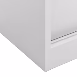vidaXL Office Cabinet with Sliding Door Light Grey Steel Side Storage Cabinet - Additional view 6