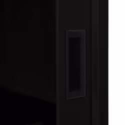 vidaXL Sliding Door Cabinet Black Steel Office Side Filing Storage Cabinet - Additional view 7