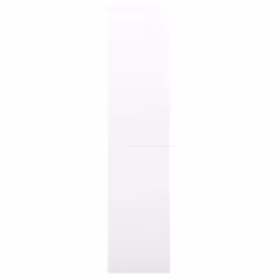 vidaXL Office Cabinet with Sliding Door White Steel Filing Storage Cabinet - Additional view 5