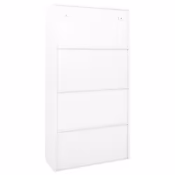 vidaXL Office Cabinet with Sliding Door White Steel Filing Storage Cabinet - Additional view 6