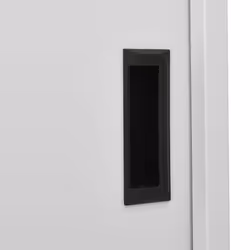 vidaXL Office Cabinet with Sliding Door Light Grey Steel Filing Side Cabinet - Additional view 7