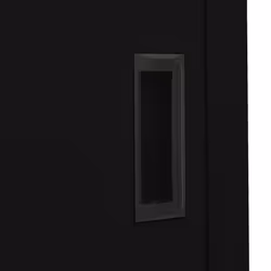 vidaXL Office Cabinet with Sliding Door Black Steel Filing Storage Cabinet - Additional view 7
