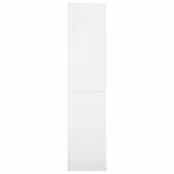 vidaXL Office Cabinet with Sliding Door White Steel Filing Storage Cabinet