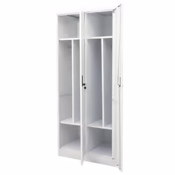 vidaXL Wardrobe Light Grey Steel Hanger Organiser Clothing Cabinet Cupboard - Additional view 6