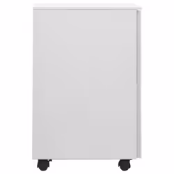 vidaXL Mobile File Cabinet Light Grey Steel Office File Storage Filing Cabinet