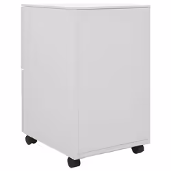 vidaXL Mobile File Cabinet Light Grey Steel Office File Storage Filing Cabinet - Additional view 4