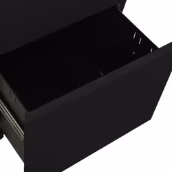 vidaXL Mobile File Cabinet Black Steel Office Filing File Storage Cabinet - Additional view 6