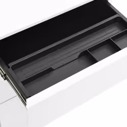 vidaXL Mobile File Cabinet White Steel Office File Storage Filing Cabinet - Additional view 7